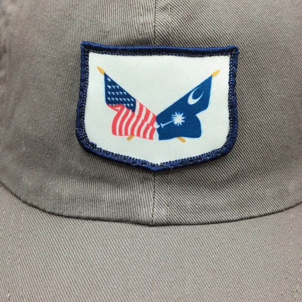 Imperial South Carolina USA Crossed Flags Strapback Hat Gray Golf Cap OSFA